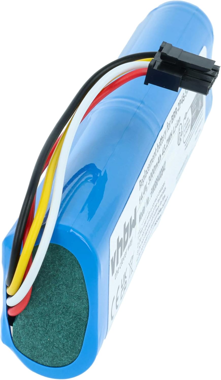 vhbw Akku kompatibel mit Xiaomi Roborock S7 Max Ultra Q100TSC S7MXU02-00 Saugroboter Blau (3000 mAh,