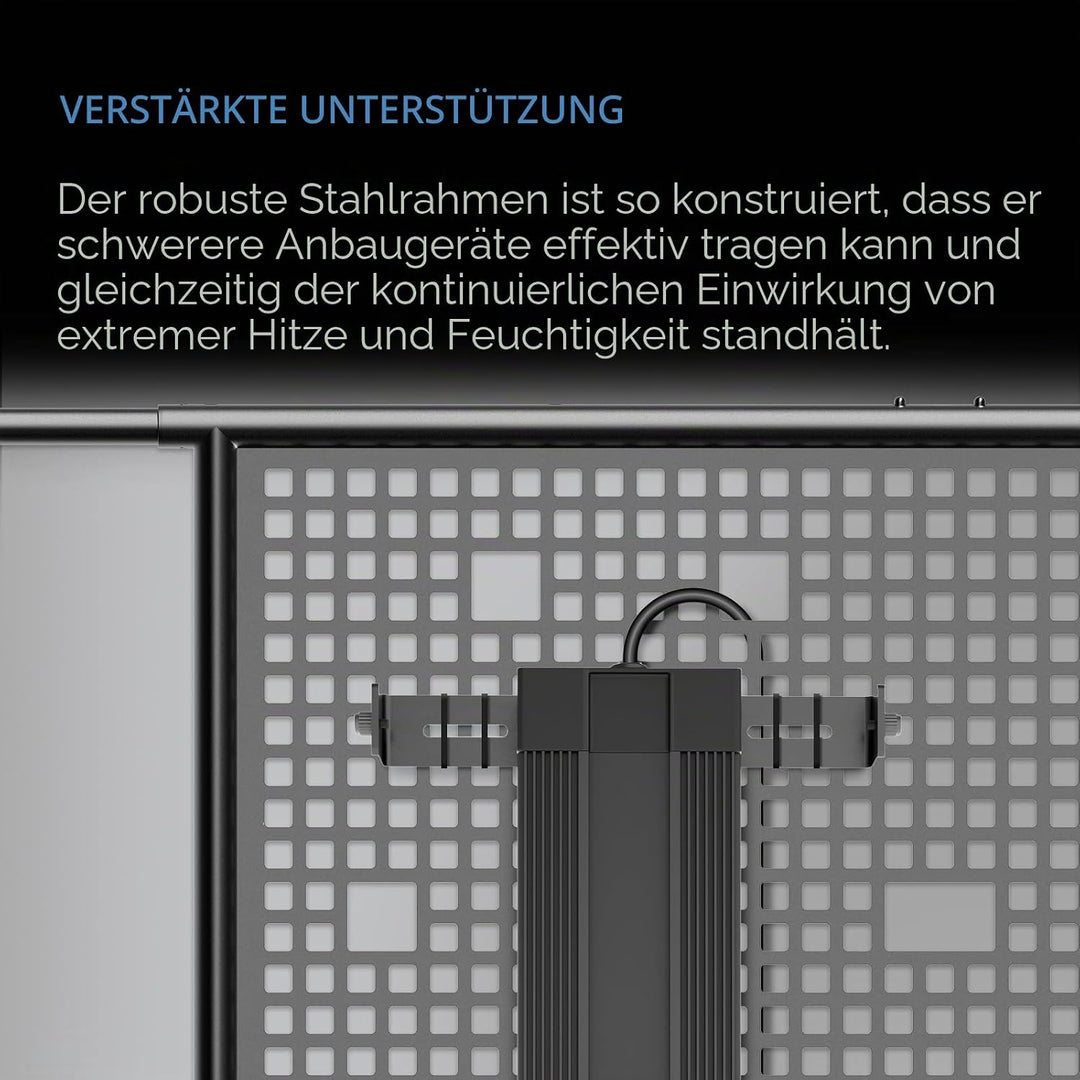 AC Infinity Gerätehalter für Growzelte – Wandtafel aus Stahl mit Kabelmanagement, zur Montage von Ve