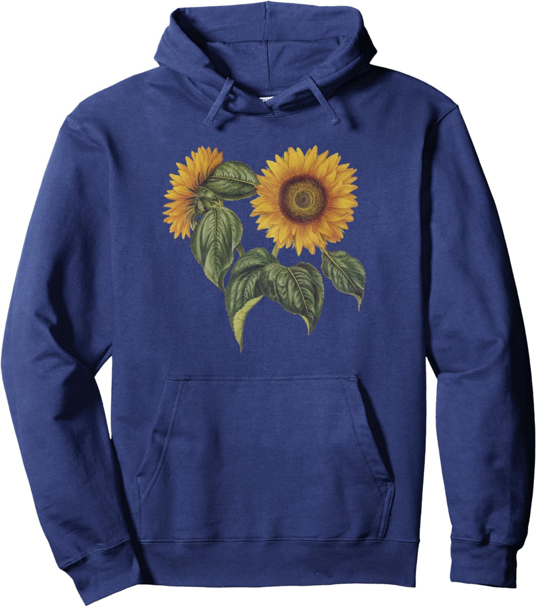 Trendy Big Sunflowers Pullover Hoodie