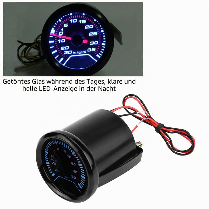 Turbo-Ladedruckanzeige Turbolader-Manometer Für Manometer mit 52 mm Durchmesser
