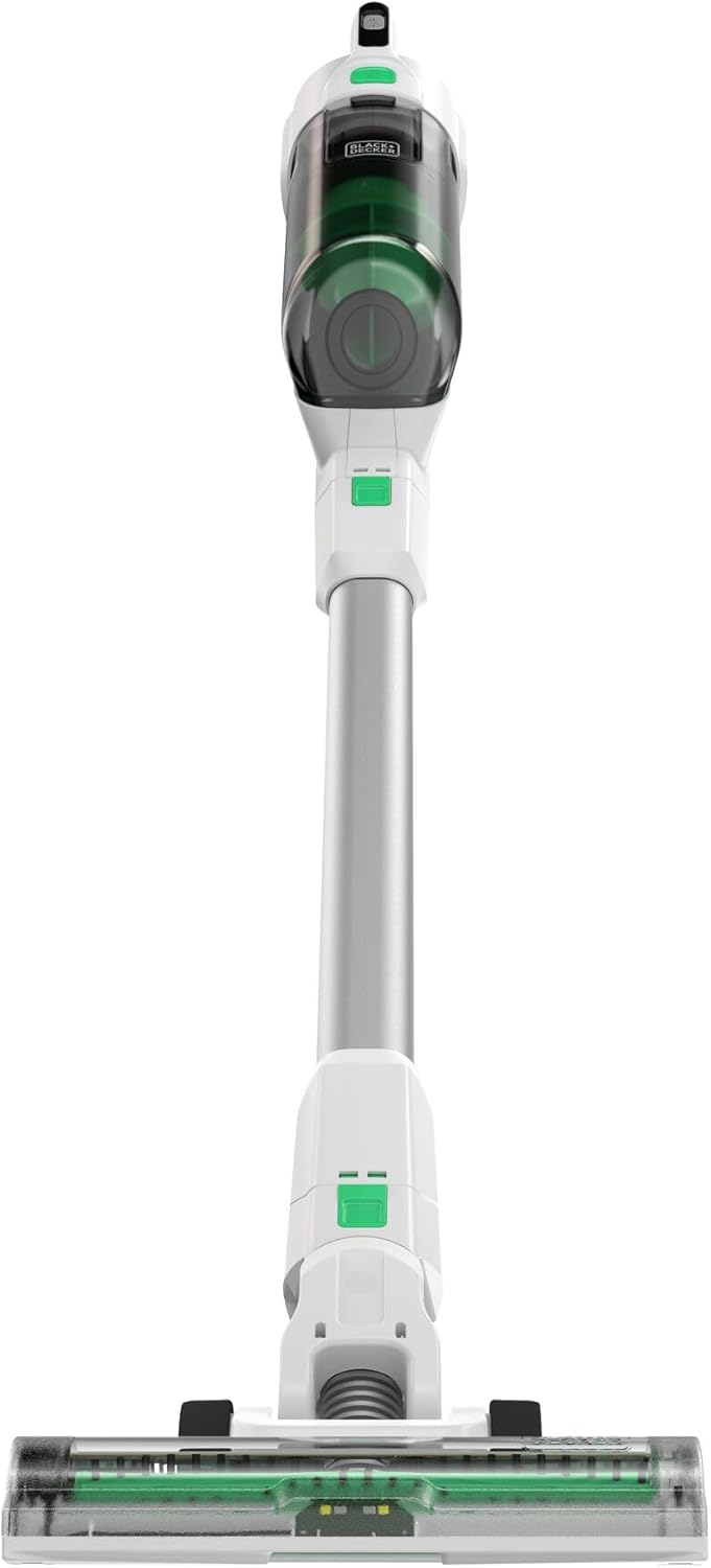 BLACK+DECKER 4in1 reviva Akku-Stielstaubsauger (18V, 2.0 Ah, nachhaltiges Gehäuse aus 50Prozent recy