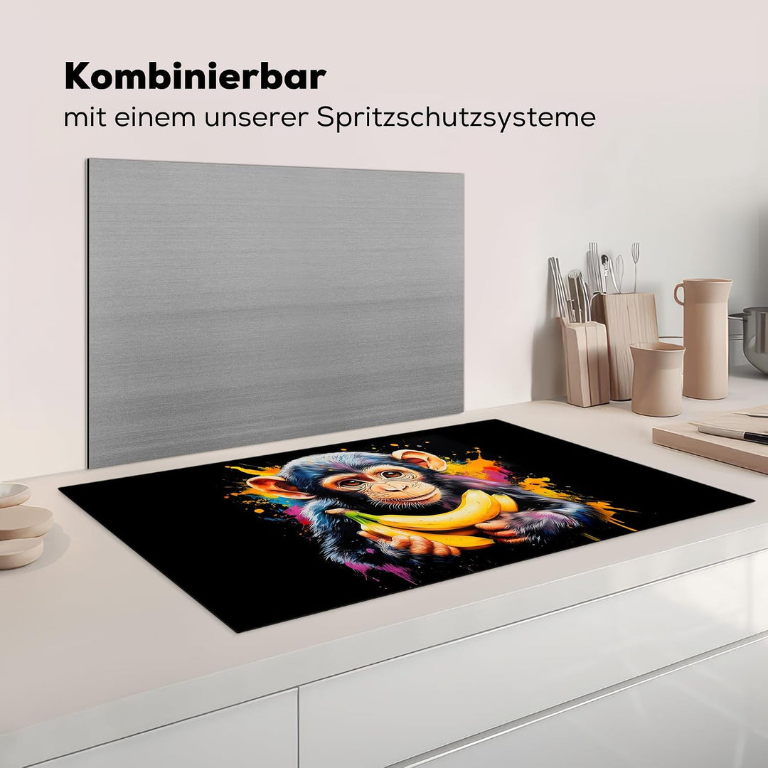Herdabdeckplatte Einteilig 90x52 cm Küche Ceranfeld Abdeckplatte Cerankochfeld Abdeckung Induktionsk