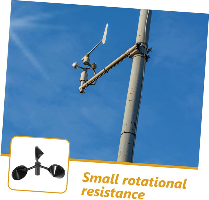 Yardwe 2 Stück Windmessbecher Aus Abs 3-tassen Anemometer Sensor Ersatzteil Für Windgeschwindigkeits