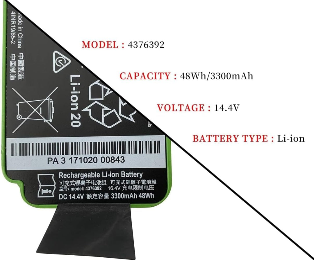 Akku Replacement for iRobot Roomba 960 980 981 970 965 801 805 850 860 877 890 891 895 695 690 685 6