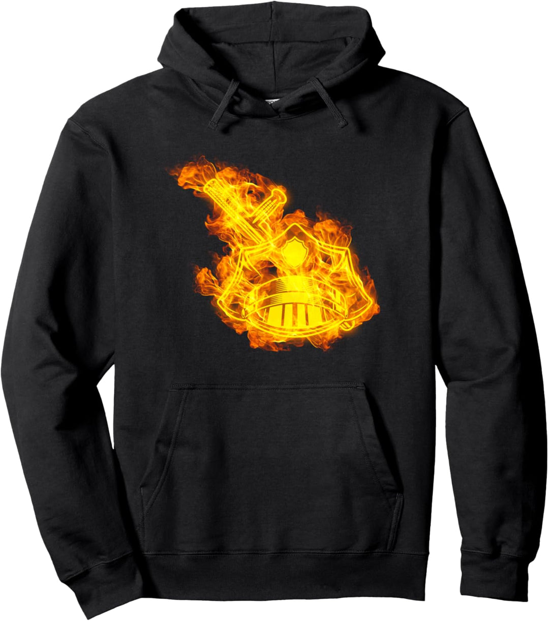 Feuer Polizei Mütze Flammen Polizist Polizei Pullover Hoodie