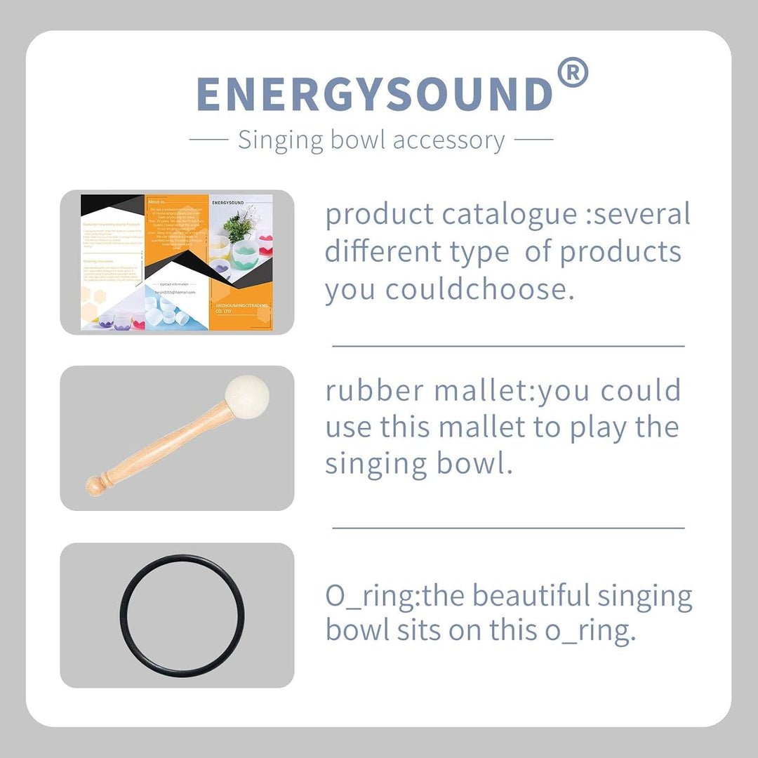 ENERGYSOUND 432 Hz Mattierte Klangschalen F Note Crystal Klangschale Herzchakra 10 Zoll 25 cm