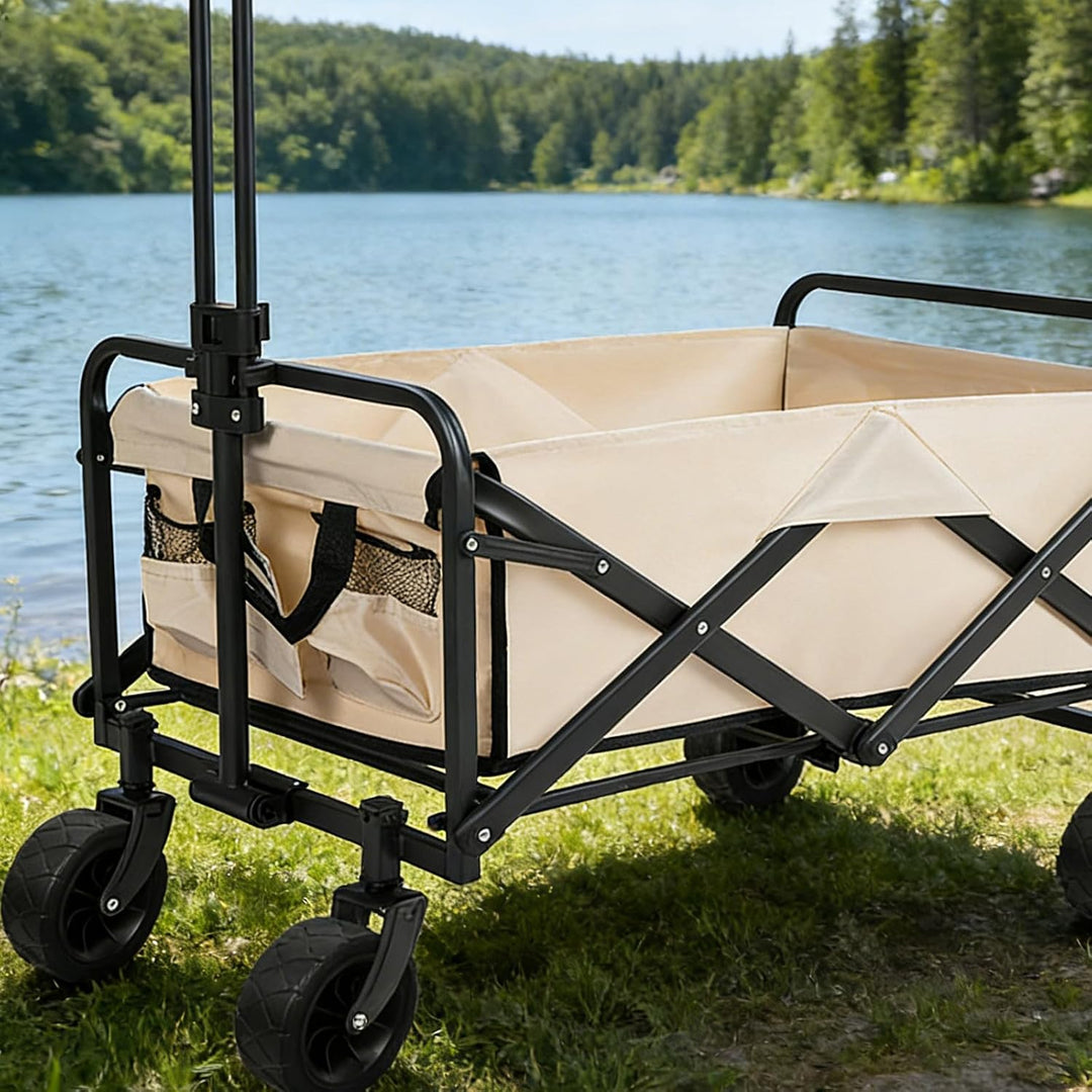 Yardenfun 2 Stück faltbare Wagenräder – 19 cm/7,5 Zoll Campingwagen-Gummiräder – Ersatzteile für Ein
