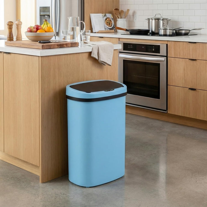 FDW Mülleimer mit Sensor &amp; Deckel, Kunststoff, 50 L Küchenmülleimer, Smart, Automatisch, Berührungsl