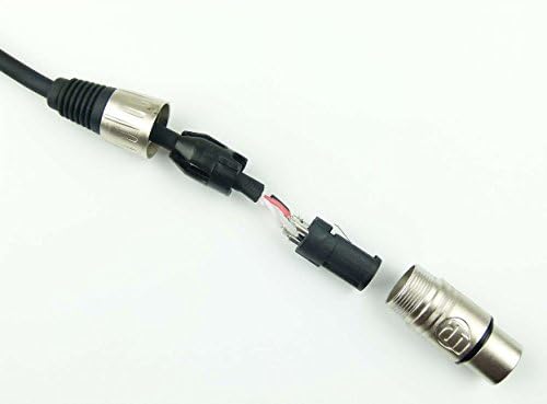 Adam Hall Cables 4 Stück K3MMF0050BLK Mikrofonkabel XLR female auf XLR male DMX Audio Kabel 3 pol po