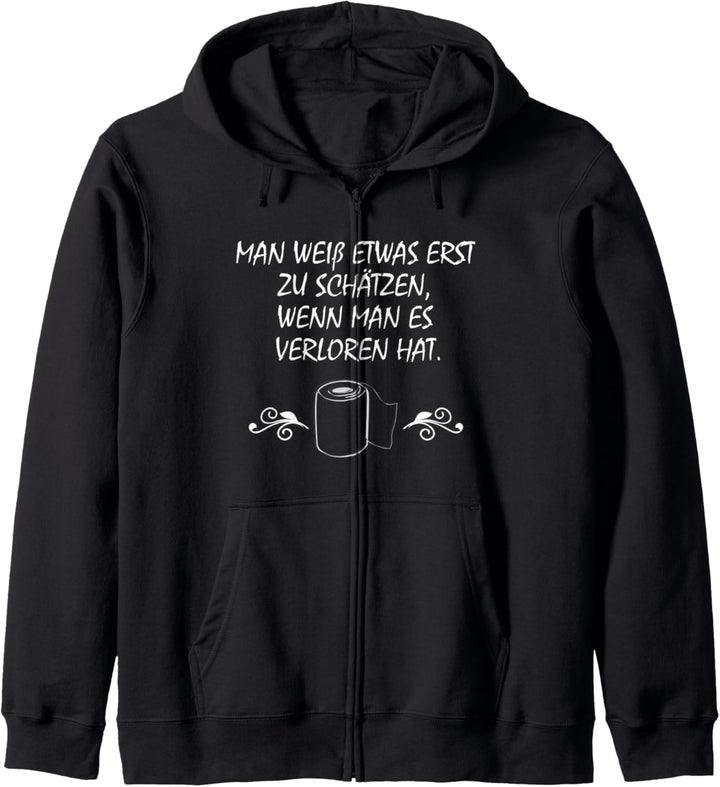 Klopapier Krise Virus lustig Spruch Kapuzenjacke