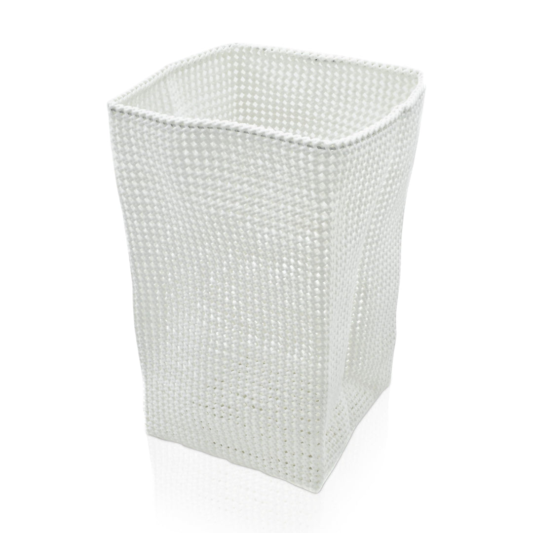 Möve 40241002 Tube Grosser Korb 33 x 33 x 51 cm aus formbarem Kunststoff, Off White Weiss, Weiss
