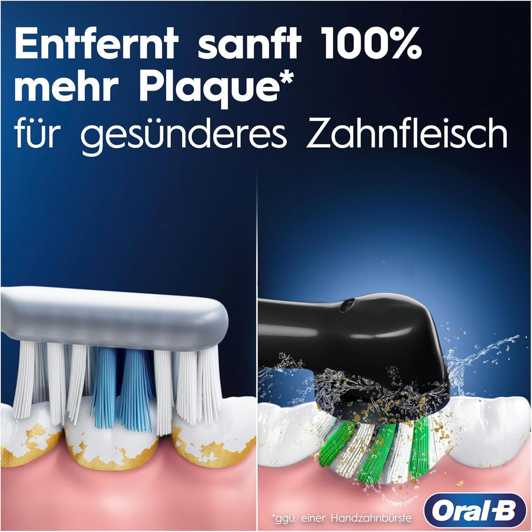 Oral-B PRO 3 3000 Elektrische Zahnbürste/Electric Toothbrush, 2 CrossAction Aufsteckbürsten, mit 3 P