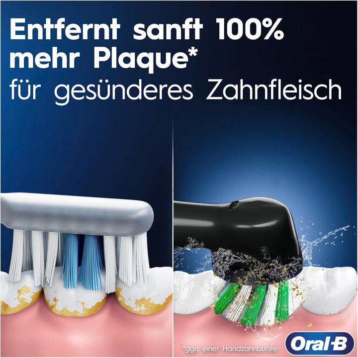 Oral-B PRO 3 3000 Elektrische Zahnbürste/Electric Toothbrush, 2 CrossAction Aufsteckbürsten, mit 3 P