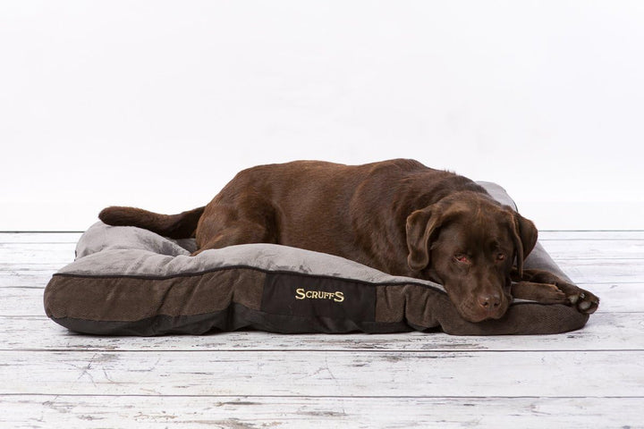 Scruffs 1160 Chester Hunde Kissen, M, grau Grau M 82 x 58 x 6 cm, Grau M 82 x 58 x 6 cm