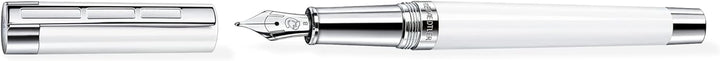 STAEDTLER Initium Resina Füllhalter, weisses Edelharz, B, Made in Germany, mit edler Geschenkverpack