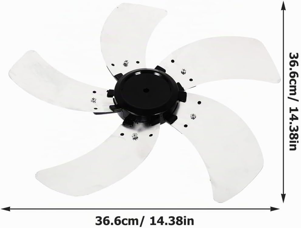 Luxshiny Stehventilator Ersatzteil Metall Lüfterblatt mit Blättern Kompatibel Einfache Installation