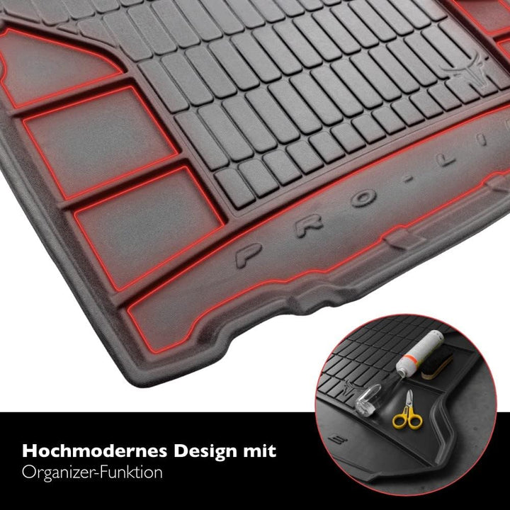 FROGUM ProLine 3D Gummimatte Exklusive Auto Kofferraummatte Kofferraumwanne für Kia Carens IV 2013-2