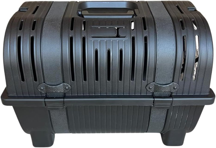 Mamapetz Lull Carrier Premium Haustier Transportbox Hund &amp; Katze Sicher &amp; Stilvoll (Schwarz), Schwar