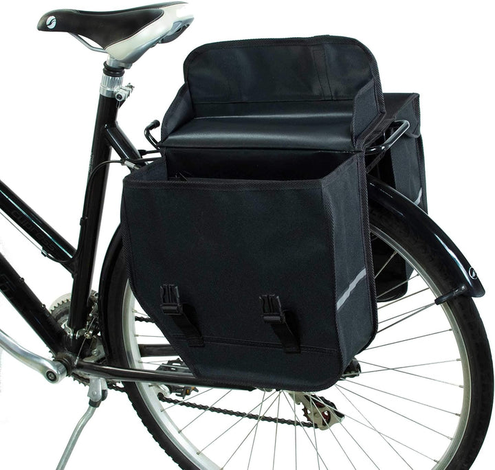 BikyBag Model M – Doppelte Fahrradtaschen für Gepäckträger