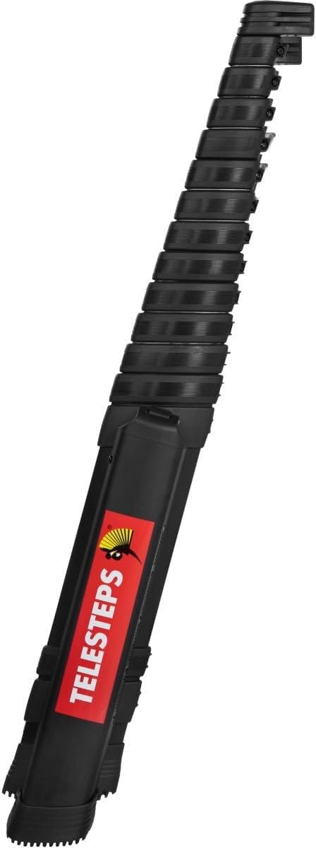 Telesteps PrimeLine Teleskop-Anlegeleiter mit Stabilisator / Anlegeleiter 4,1 m / Leiter aus Alumini