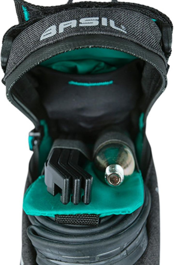 Basil Discovery 365D - Rahmentasche M Schwarz - 1.8 Liter - 9 x 35 x 5 cm - Leichtgewichtigen Sattel