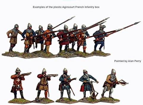 Perry Miniatures - Agincourt French Infantry 1415-29 (42) (28mm scale) AO50