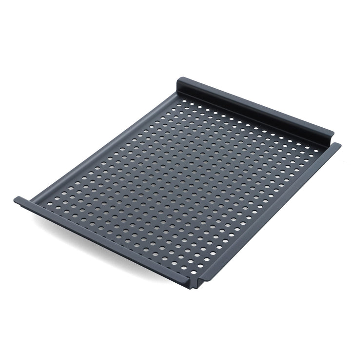 Merten &amp; Storck Carbon Steel BBQ-Bratpfanne aus Carbonstahl, 43,5 x 32,5 cm, Perforation für Öl- und