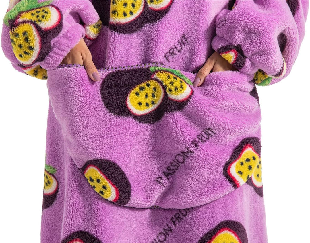 Verlängert Übergrosse Hoodie Decke,Decken Hoodie Damen mit Tasche und Kapuze,Superweiche und Warme K