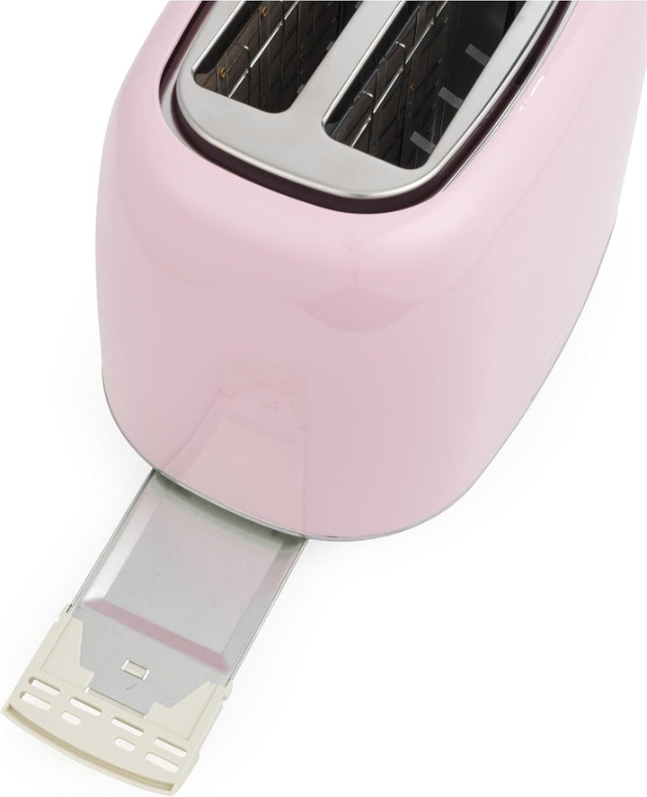 Salter Retro 2-Scheiben-Toaster, Pink, 7 Bräunungsstufen, 930 W