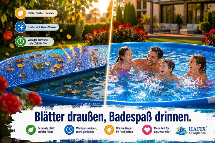 Solarplane 8 x 5m Poolabdeckung runde Pools Wärmespeicherung. Solarmatte Pool Abdeckplane UV-beständ