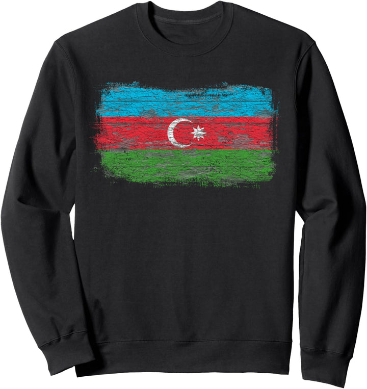 Aserbaidschanisch-Russische Nationalflagge Sweatshirt
