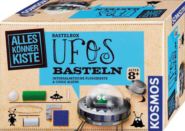 Kosmos 604127 AllesKönnerKiste UFOs basteln, DIY-Bastelset für Mädchen und Jungen ab 8 Jahren, Gesch