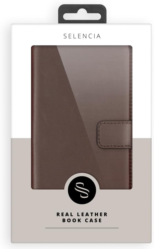 SELENCIA Bookcase Hülle kompatibel mit iPhone 8 Plus, iPhone 7 Plus – Era Leder Handytasche Side Fli