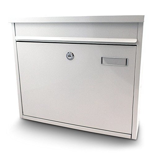 Bituxx Briefkasten Postkasten Mailbox Letterbox Wandbriefkasten Postbox Weiss
