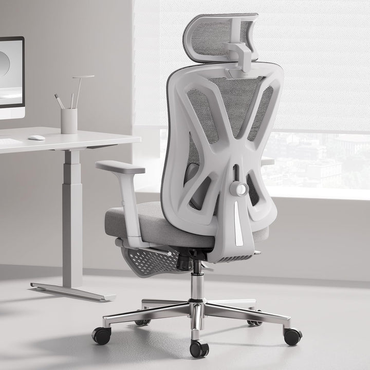 Hbada P5 Ergonomischer Bürostuhl, Schreibtischstuhl mit Verstellbarer Lordosenstütze, atmungsaktive