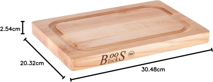 Boos Block Schneidebrett, Wood, Maple, 31 x 21 x 2,5 cm, 31 x 21 x 2,5 CM