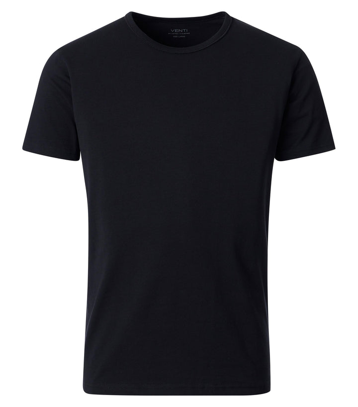Venti Herren T-Shirt Halbarm Doppelpack 012500 Pflegeleicht S Schwarz (800), S Schwarz (800)