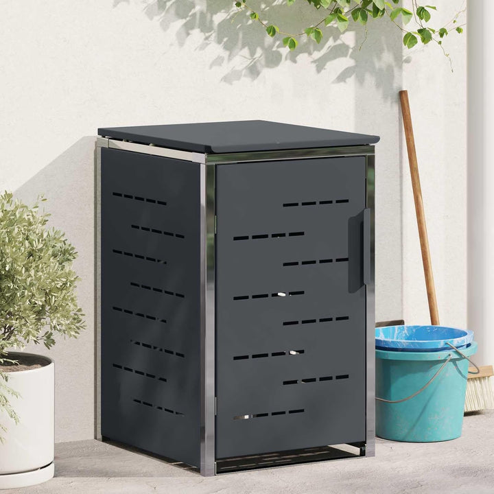 vidaXL Mülltonnenbox for 1 Bin 240L Anthrazit, Anthrazit