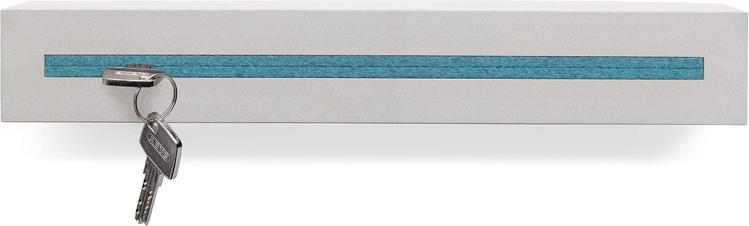 Schlüsselbrett mit Ablage aus Beton light edition 33x6x5 cm, Schlüsselboard Wand, Schlüsselaufbewahr