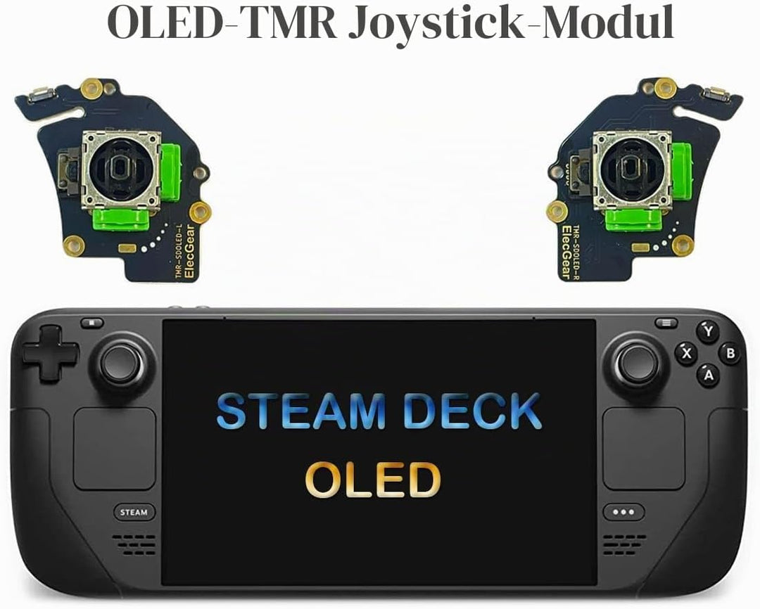 ElecGear TMR Joystick Ersatz für Steam Deck OLED, PCB-Modul mit MCU-Kalibrierung, Linker und Rechter