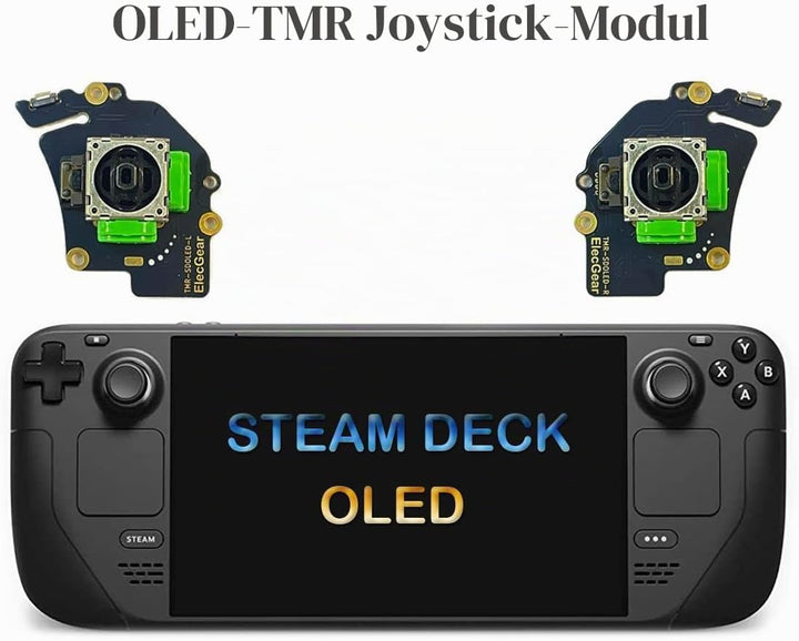 ElecGear TMR Joystick Ersatz für Steam Deck OLED, PCB-Modul mit MCU-Kalibrierung, Linker und Rechter