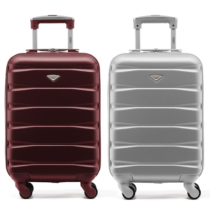 Flight Knight Case 2er-Pack Leichtes Starres ABS-Handgepack Mit 4 Radern, Zugelassen Fur Uber 100 Fl