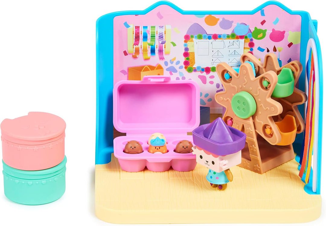 Gabby‘s Dollhouse Deluxe Raum, Sweet Dreams, Schlafzimmer mit Kuschelkatze &amp; Deluxe Raum, Craft-a-ri