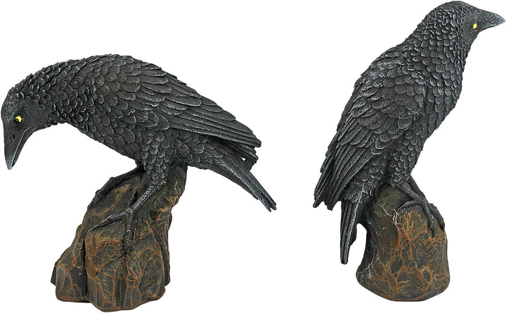 Design Toscano Raben der mystischen Nacht Statuen, Masse: 11,5 x 5 x 15 cm Mystic Night