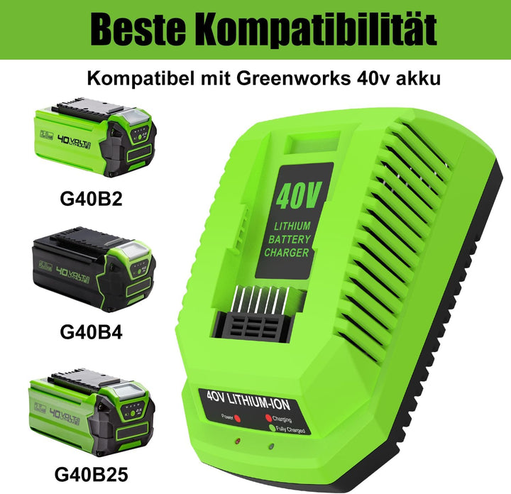 40V G40C Ladegerät für Greenworks Ladegerät 40V
