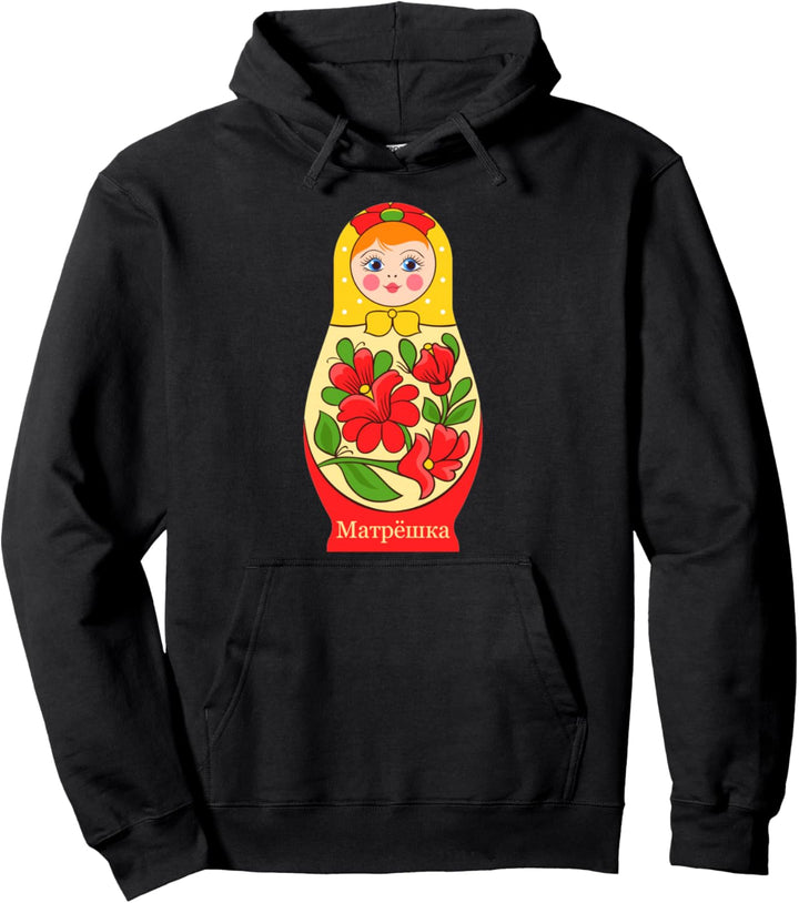 Matrjoschka eine russische Puppe Matroschka Pullover Hoodie
