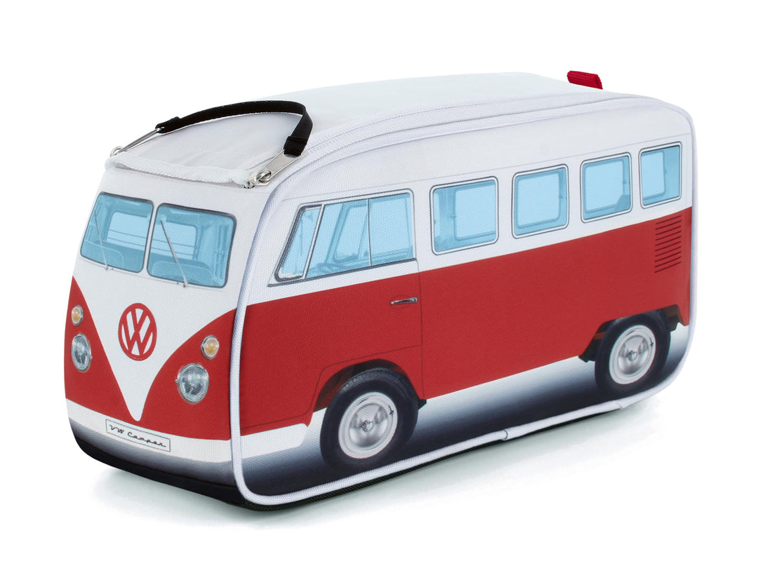 BRISA VW Collection - T1 Bulli Bus Kulturbeutel Kosmetiktasche Rot, Rot