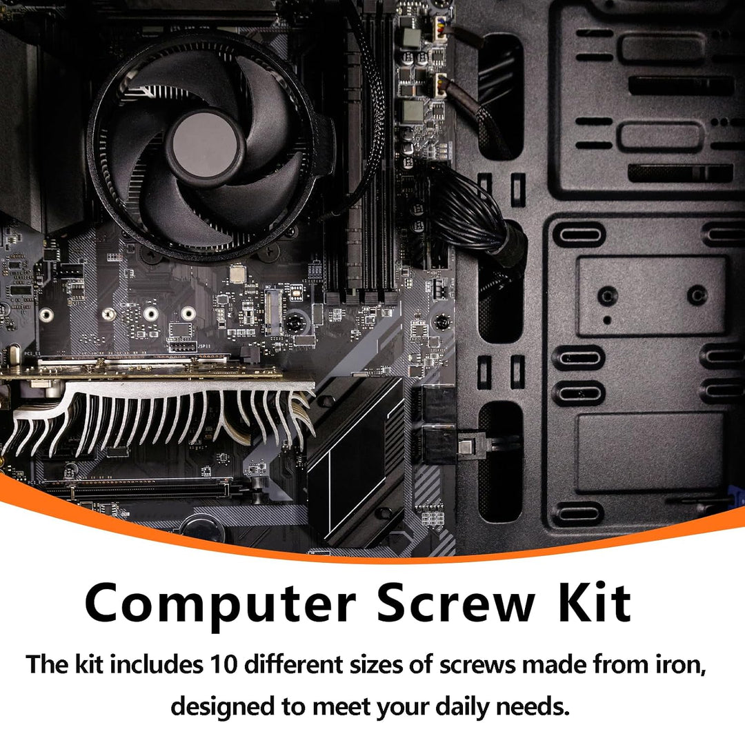 400 Schrauben für Motherboard und Abstandshalter – Schrauben SSD, Motherboardschrauben, Computer-Sch
