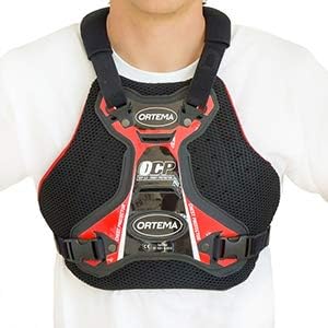 ORTEMA OCP 3.0 - (Gr.M rot) Chest Protector - Brustprotektor mit Gurtsystem - Schutzklasse EN 1621-3