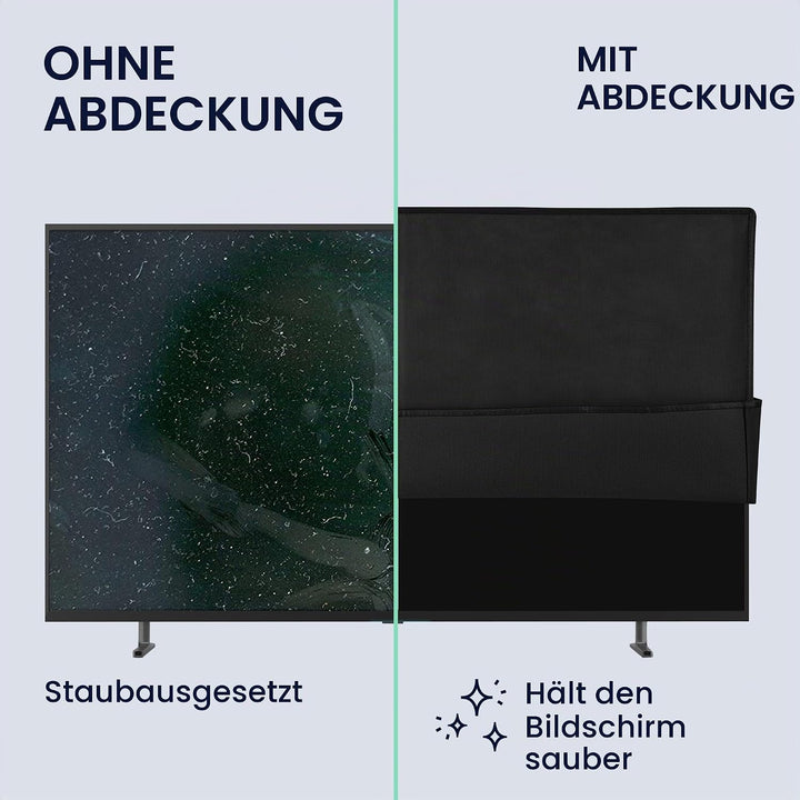 kwmobile 55" TV Abdeckung Indoor - Fernseher Hülle Bildschirmschutz Abdeckung - TV Bildschirm Staubs